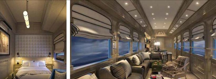Luxury train going to the top of South America