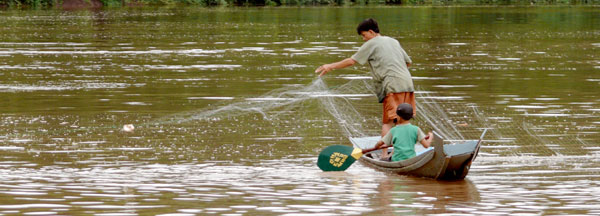 Drifting Down the Makong River in Laos