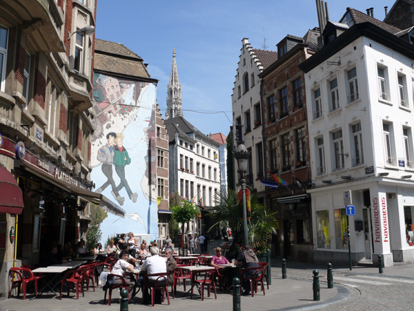 Cartoon strips make brussels a fun capital