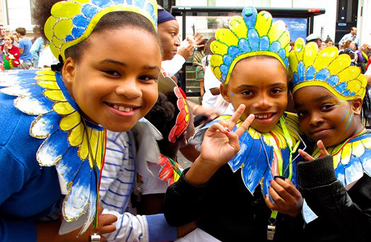 London a colourful place at Carnival time