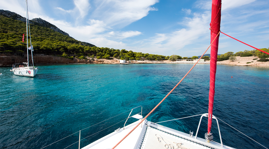 Sailing the waters off Greece
