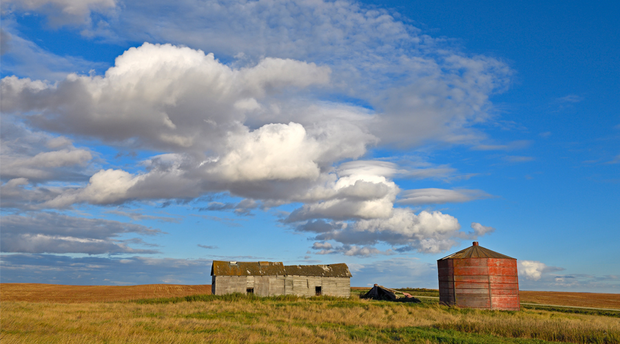 Taking photos under a Prairie sky